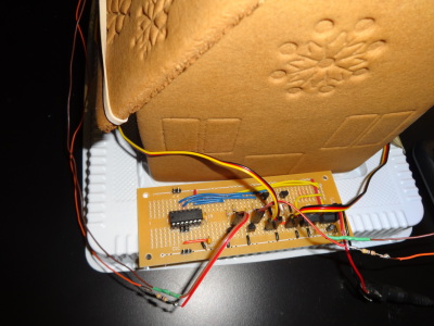 Gingerbread house circuit board