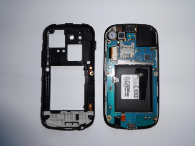 Opened Nexus S phone