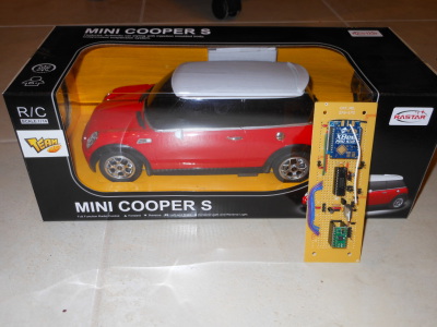 Mini Cooper S with XBee circuit