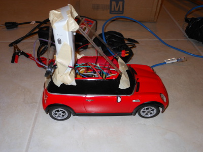 R/C car with XBee circuit and WiFi security camera
