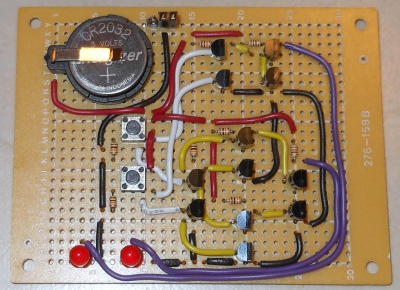 Half adder made from transistors