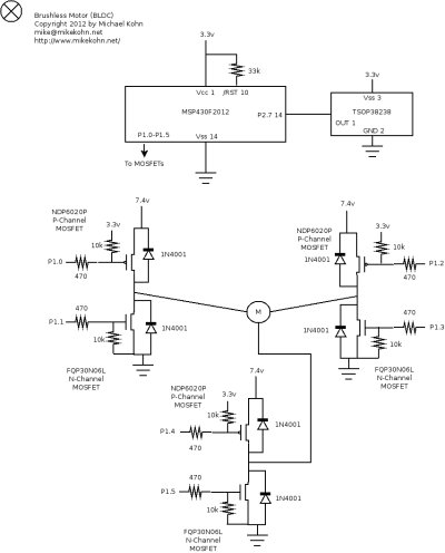 Brushless motor schematic