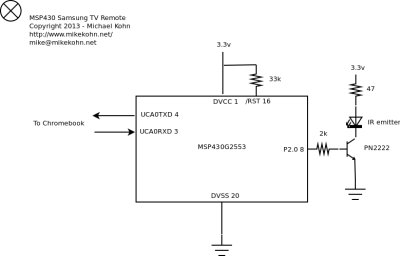 Samsung TV remote schematic