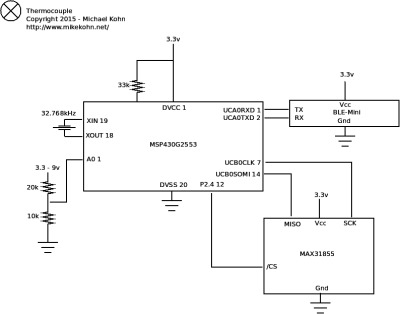 Thermocouple schematic