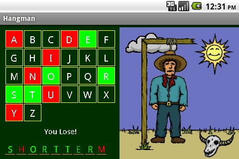 Hangman Video Game::Appstore for Android