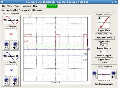 Tachometer under oscilloscope