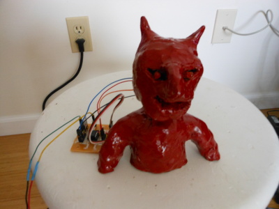 Clay demon electronic artwork