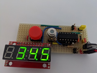 Homemade contactless thermometer