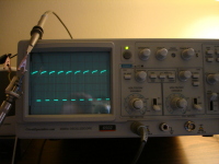 Oscilloscope after processing
