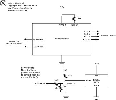 Servo motor controller schematic
